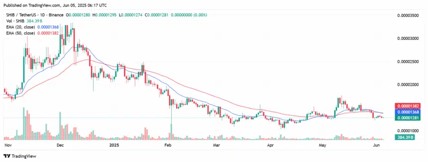 Señales de debilidad en el precio de SHIB