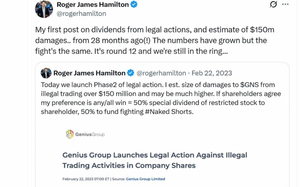 La batalla legal de Genius Group continúa